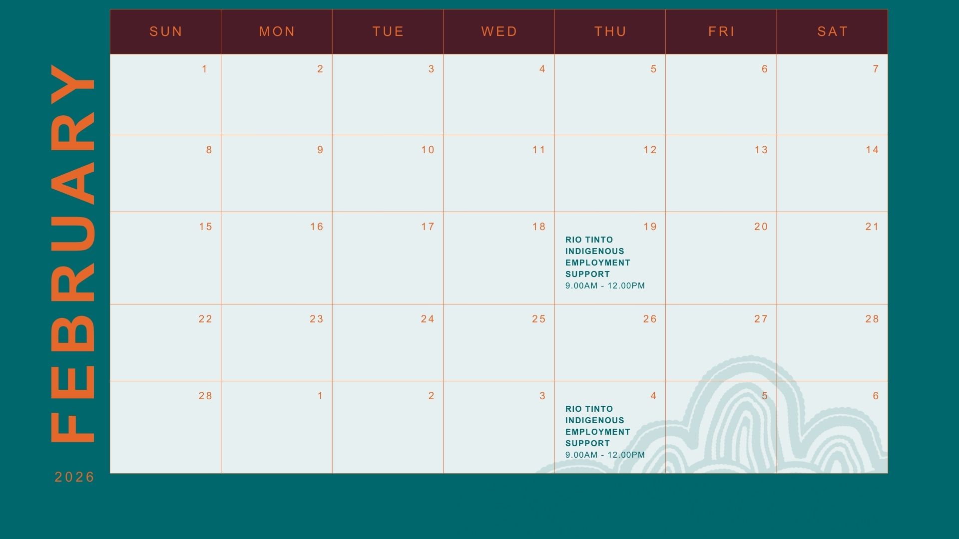 Members Hub Calendar